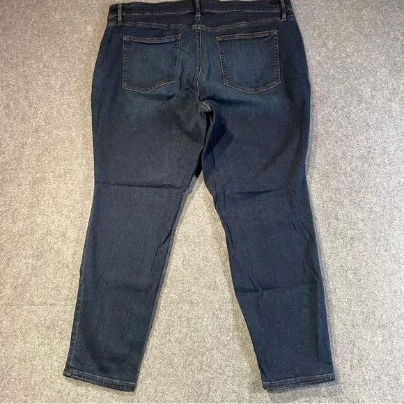 LOFT Women’s Skinny Jeans in Dark Blue Wash Sz 22 - Picture 3 of 13